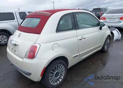 2012 Fiat 500C Lounge z USA, uszkodzony, nr VIN 3C3CFFER8CT330504